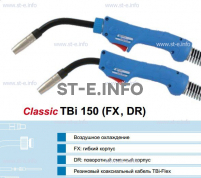 Горелка для полуавтоматической сварки TBi 240-blue-ESG, длина 5 метров - st-e.info - Домодедово