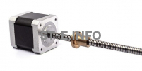Шаговый двигатель 42HSL48-1204JA08-E150 (Tr8*8) - st-e.info - Домодедово