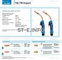 Горелка для полуавтоматической сварки TBi  7W Expert, длина 5 m. - st-e.info - Домодедово