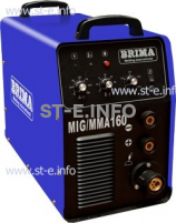 Сварочный полуавтомат инверторный одноблочный Brima MIG/MMA-160 - st-e.info - Домодедово