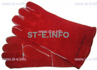 Перчатки-краги сварщика TETU 104 KEVLAR RED - st-e.info - Домодедово