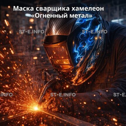 Маска сварщика хамелеон «Огненный метал» (YXE-718G PRO) - st-e.info - Домодедово