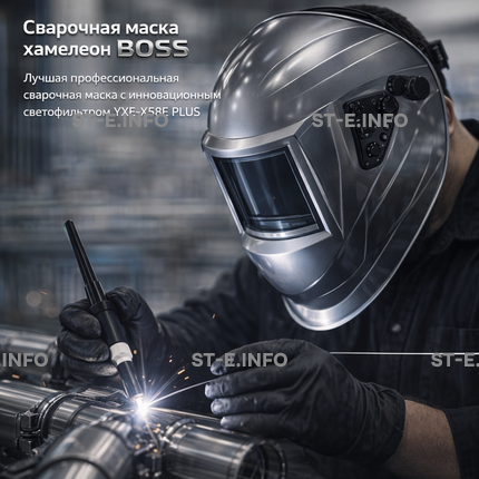 Сварочная маска хамелеон BOSS (YXE-X58E Plus) - st-e.info - Домодедово